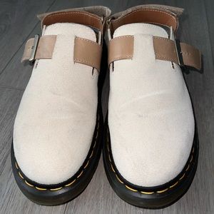 Dr.Marten JORGE II SUEDE & LEATHER SLINGBACK MULES